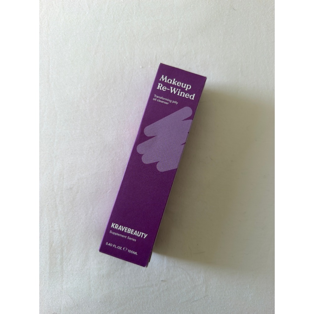 KraveBeauty Makeup Re-Wined Transforming Jelly Oil Cleanser 3.4oz 100ml NIB